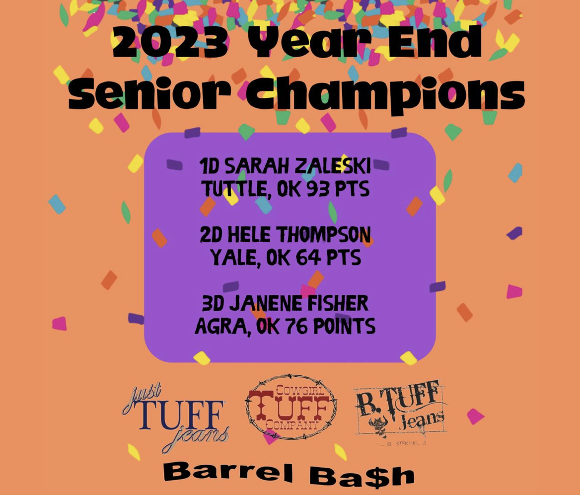 2023 Barrel Bash Senior Champions
